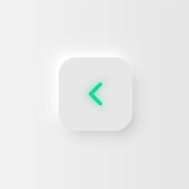 Web siteleri ve mobil uygulamalar için çok yüksek detaylı beyaz kullanıcı arayüzü düğmesi, vektör illüstrasyonu