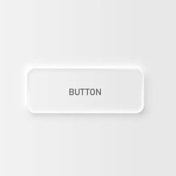 Botão Interface Usuário Branco Detalhado Muito Alto Para Sites Aplicativos — Vetor de Stock