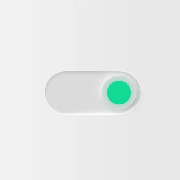 Zeer Hoge Gedetailleerde White User Interface Switch Voor Websites Mobiele — Stockvector