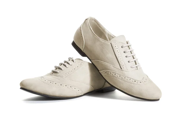 Beige classical women shoes — Stock Photo, Image