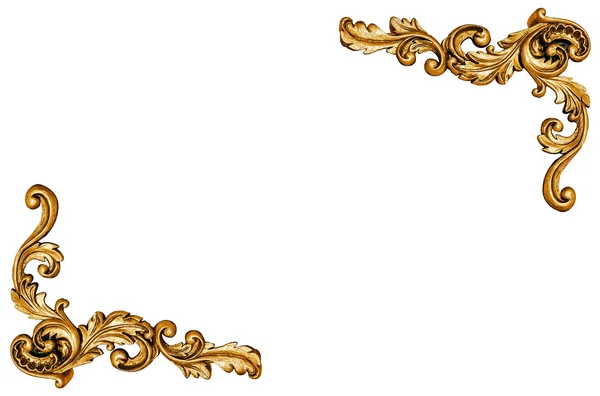 Шаблон золотой металлической рамы — стоковое фото