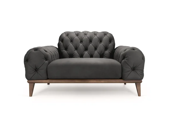 Sillón negro de lujo — Foto de Stock