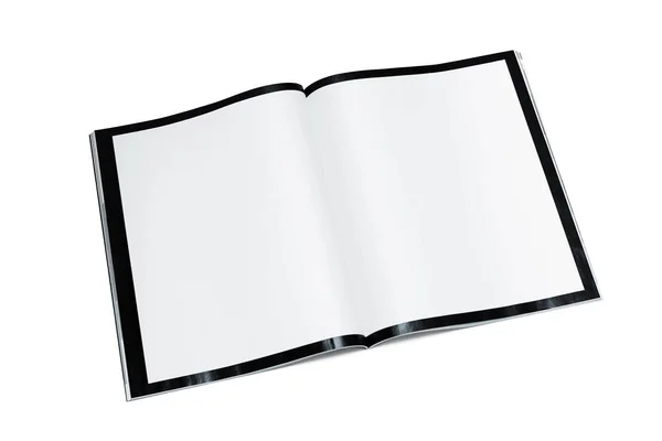 Apri rivista in bianco — Foto Stock