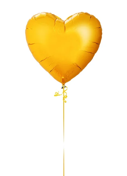 Palloncino cuore d'oro — Foto Stock