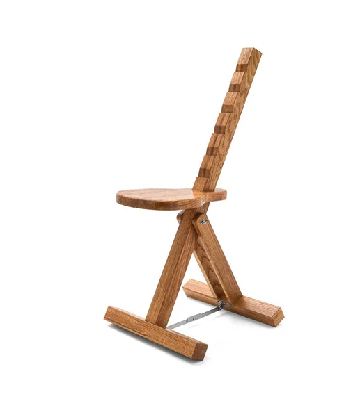 Cadeira de madeira do pintor — Fotografia de Stock