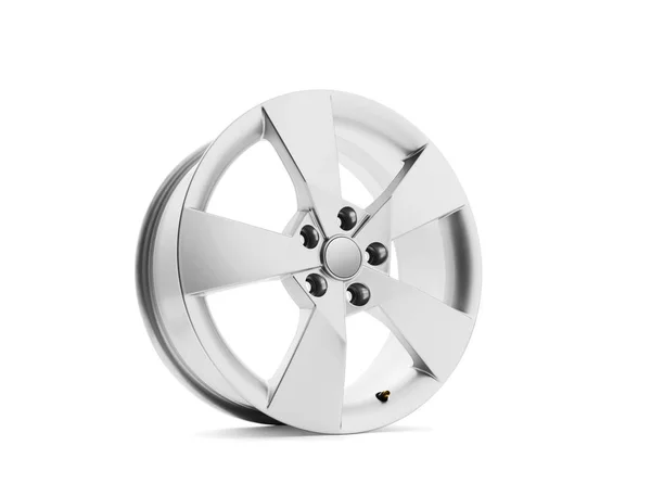 Car alloy wheel on white — Stock Photo, Image