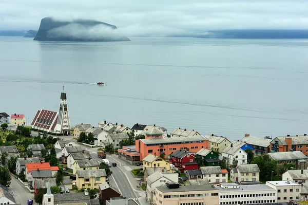 Vista de Hammerfest City, Noruega — Fotografia de Stock