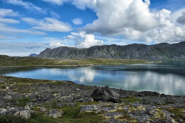 Landskapet i Mageroya Island, Norge — Stockfoto