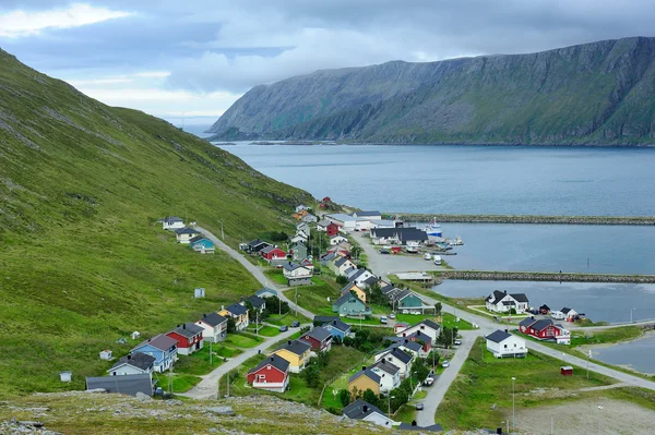 Skarsvag village, Norsko — Stock fotografie