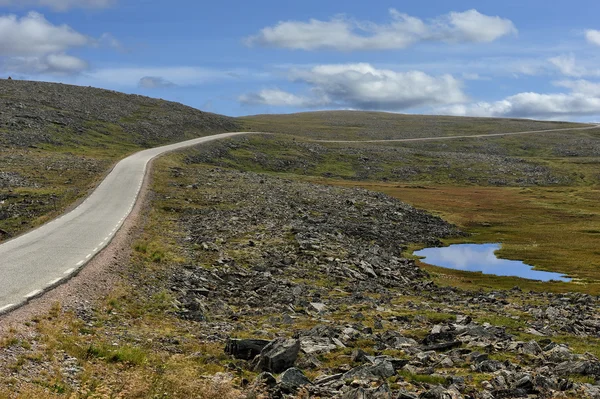The road to Nordkapp, Norway — Stock Photo, Image