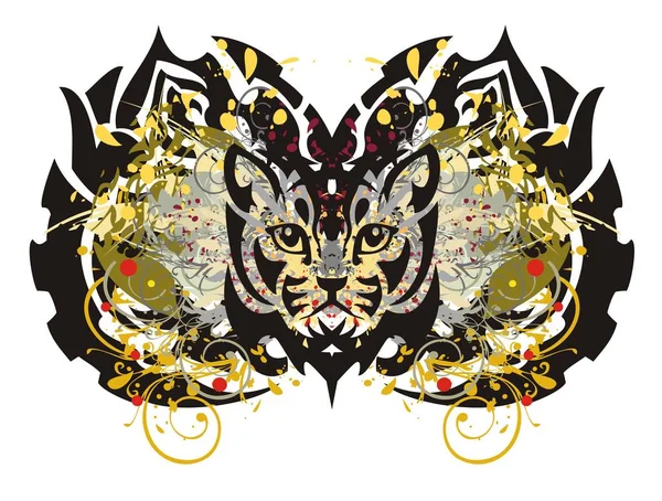 Abstrakta tribal fjäril stänk Royaltyfria illustrationer