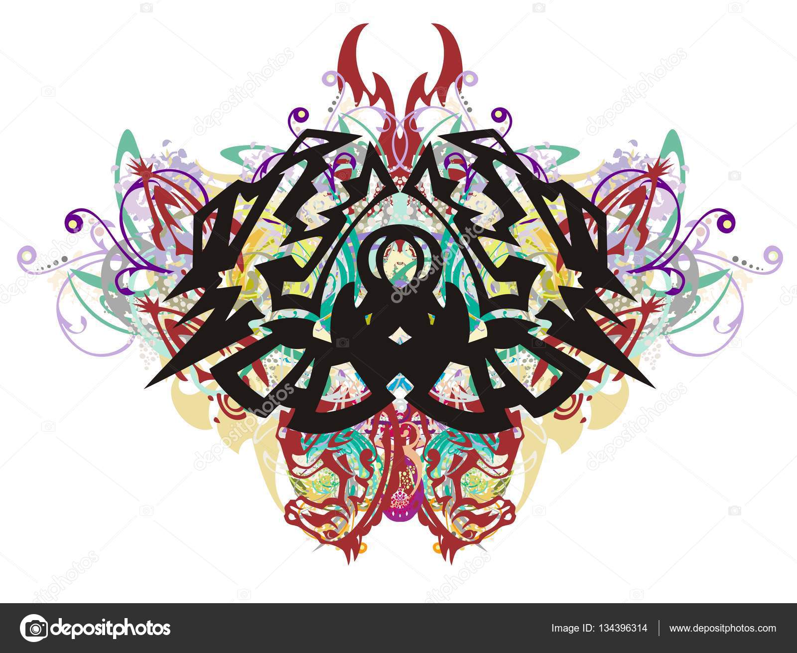 怖いドラゴン バタフライストックベクター ロイヤリティフリー怖いドラゴン バタフライイラスト Depositphotos