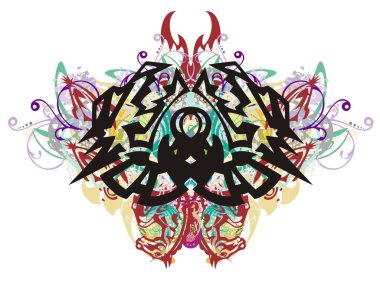 Grunge ejderha kelebek