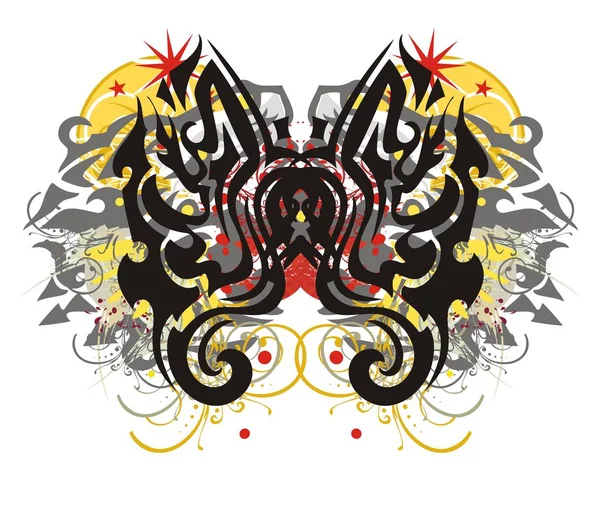 Grunge terrible papillon — Image vectorielle