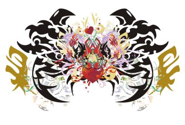 Grunge hayali kelebek