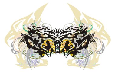 Sıra dışı renkli ejderha kelebek sıçraması