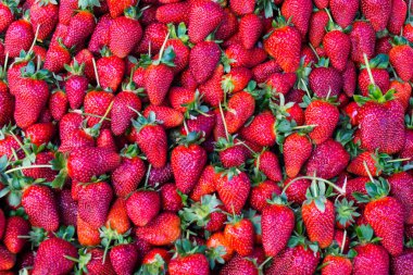 Kırmızı çilek. arka plan gıda