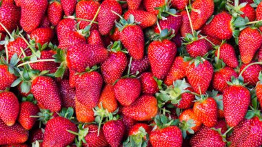 Kırmızı çilek. arka plan gıda