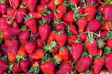 Kırmızı çilek. arka plan gıda