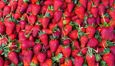 Kırmızı çilek. arka plan gıda