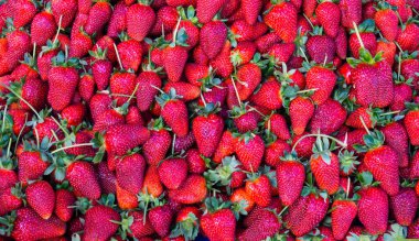 Kırmızı çilek. arka plan gıda