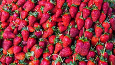 Kırmızı çilek. arka plan duvar kağıdı