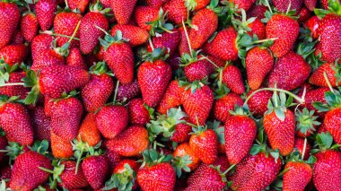 Kırmızı çilek. arka plan gıda