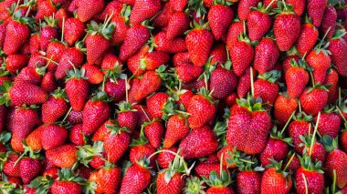 Kırmızı çilek. arka plan gıda