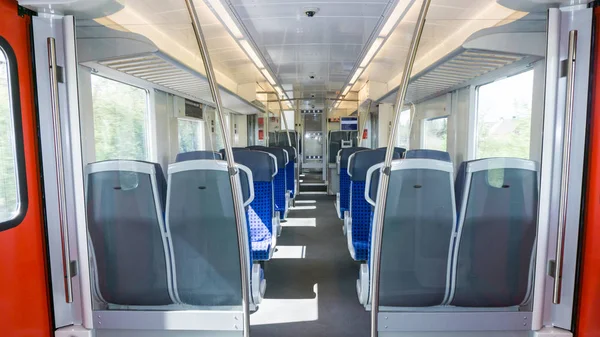 empty wagon. inside of train