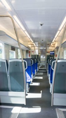 boş vagon. tren içinde