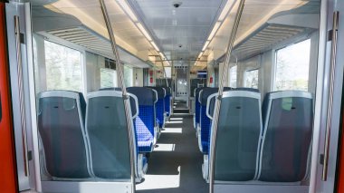 boş vagon. tren içinde