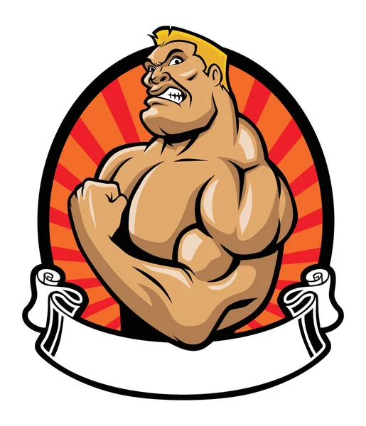 Muscle bodybuilder — Stock Vector