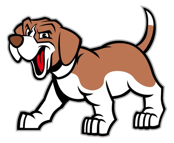 Tecknad Beagle Hund — Stock vektor