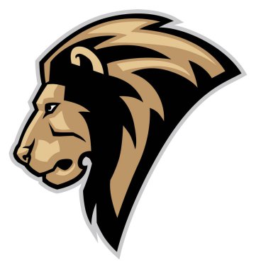 Aslan maskotu kafası logonuza uygun veya başka amaçlar için