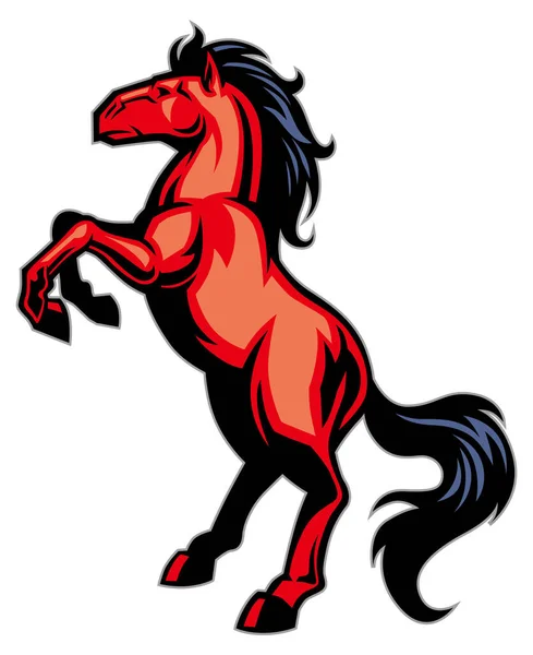 Mascote Cavalo Prancing Adequado Para Seu Logotipo Esporte Qualquer Outro —  Vetores de Stock