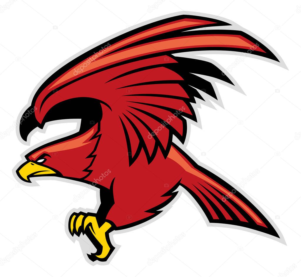 hawk mascot fits for your sport logo or any other purposes 