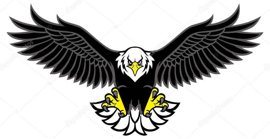eagle mascot spread the wings