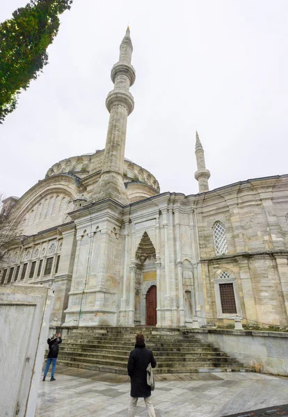 Mezquita Nuruosmaniye Primera Mezquita Barroca Construida Estambul Está Situado Distrito — Foto de Stock