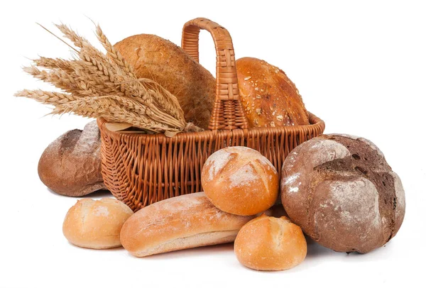 Bakery products isolated — Stock Photo, Image
