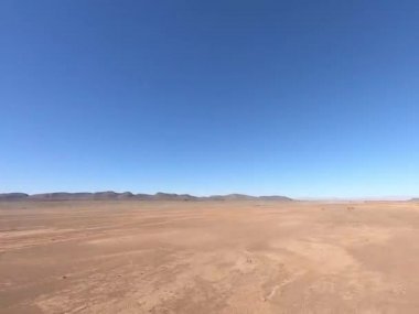 Sahara çölünün hareketli manzarası