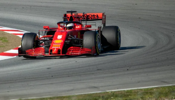 Fórmula Circuito Corrida Espanha — Fotografia de Stock