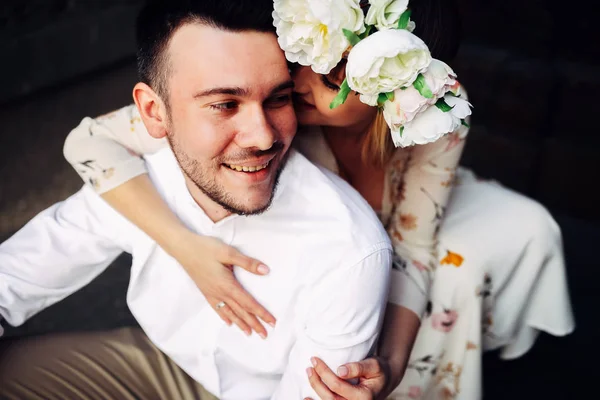 Portrait of beautiful wedding couple — Stock Photo, Image