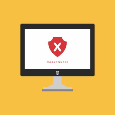 Bilgisayar simgesindeki hata, hata, hata veya aldatmaca tespit edildi, başlık, zararlı yazılım taraması, bilgisayar ekranındaki kötü amaçlı yazılım, virüs bilgisayar hatası simgesi, basit tasarım