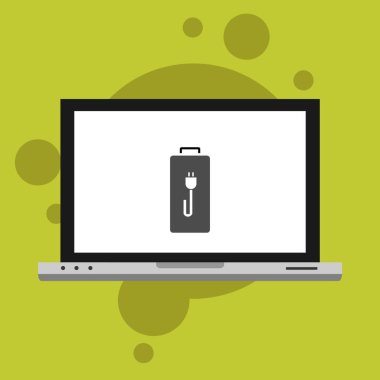 düşük pil dizüstü bilgisayarı, Güç dolgu vektör şablonu