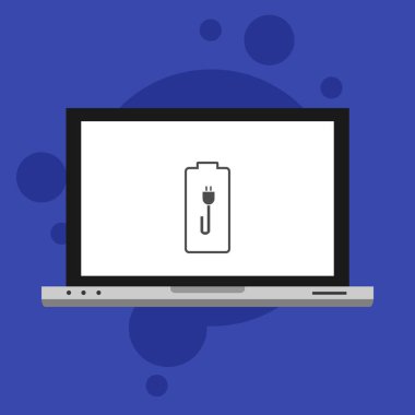 düşük pil dizüstü bilgisayarı, Güç dolgu vektör şablonu