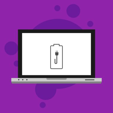 düşük pil dizüstü bilgisayarı, Güç dolgu vektör şablonu