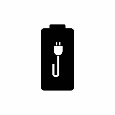 Düz dizüstü bilgisayarı yükle, güç dolgusu vektör simgesi tasarımı