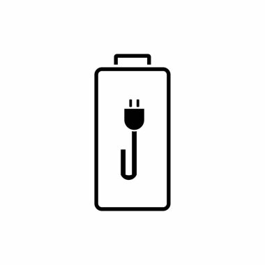 Düz dizüstü bilgisayarı yükle, güç dolgusu vektör simgesi tasarımı