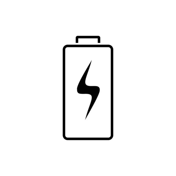 Battery charging flat icon. Battery level indicator. Status. Battery icon. Electric battery vector — Stock Vector