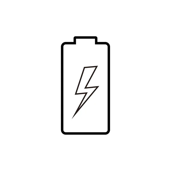 Charge Laptop Flat Illustration Power Plug Vector Icon Design — Stock Vector